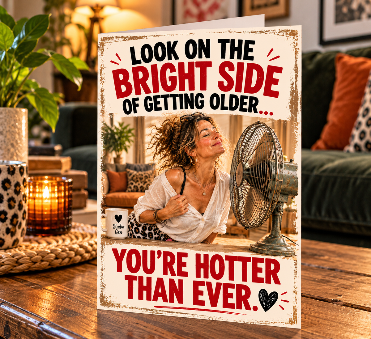 Funny Menopause Card, You're Hotter Than Ever, Gen X Humour Card, birthday Card For Her, menopause Gift