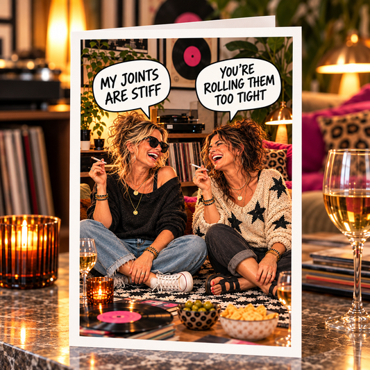 Gen X Friendship Card: Stiff Joints Humorous Greeting (A5)