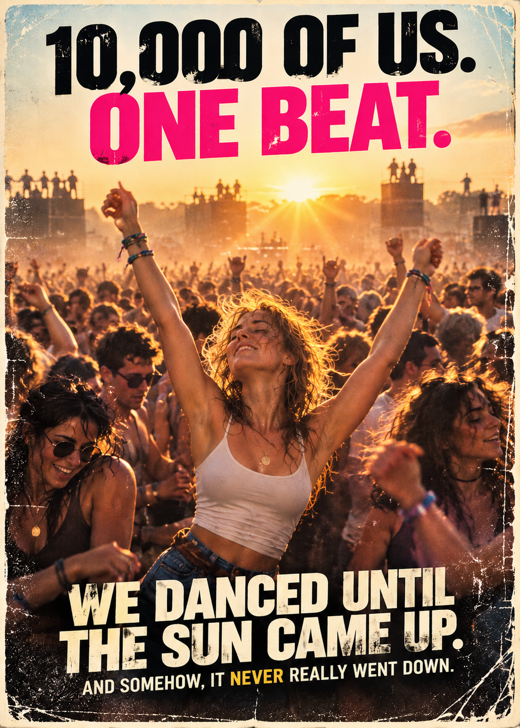 Rave Culture Greeting Card, 90s Clubbing Nostalgia, Music Lovers (A5 Card)