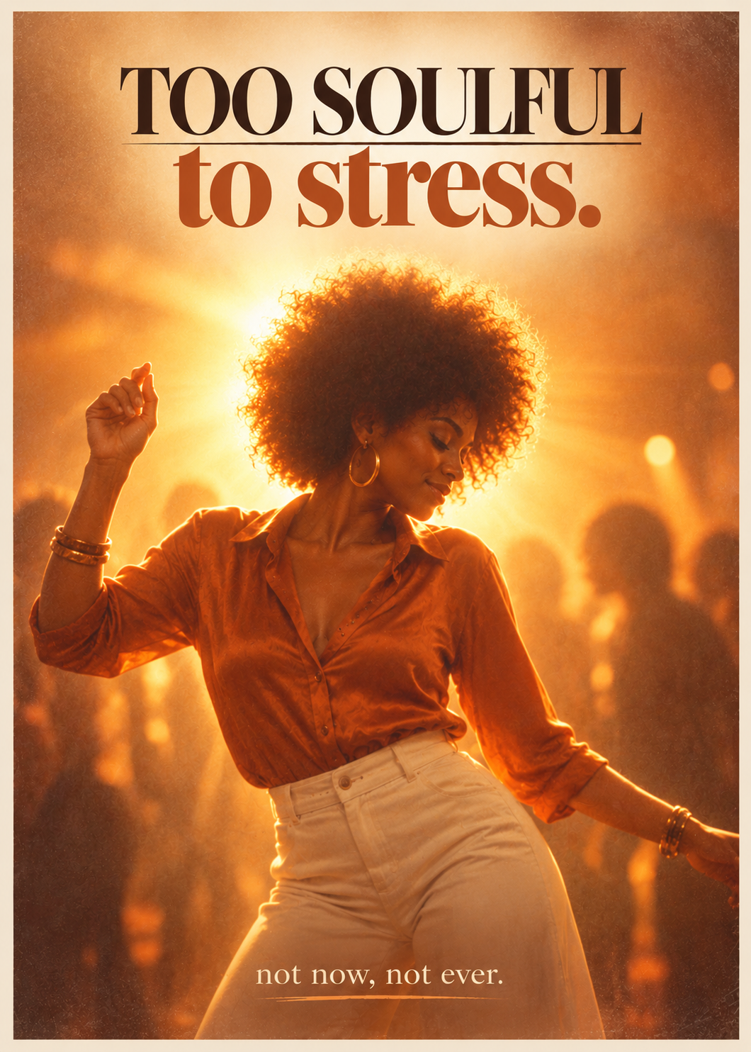 Too Soulful To Stress Empowerment Card – Funk & Soul Collection Vibes