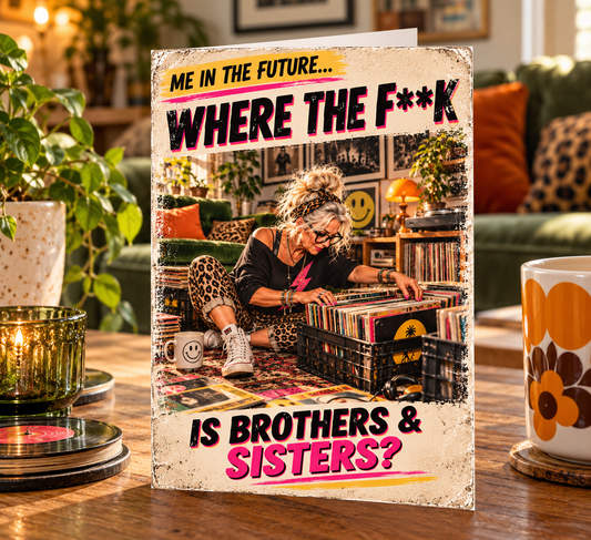 Gen X Birthday Card: Funny Sibling Joke, Nostalgia Greeting, 80s 90s Nostalgia (A5)