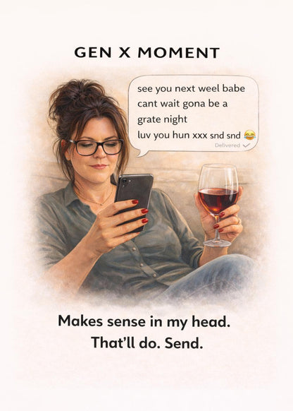 Funny Menopause moment card * Friendship Card *