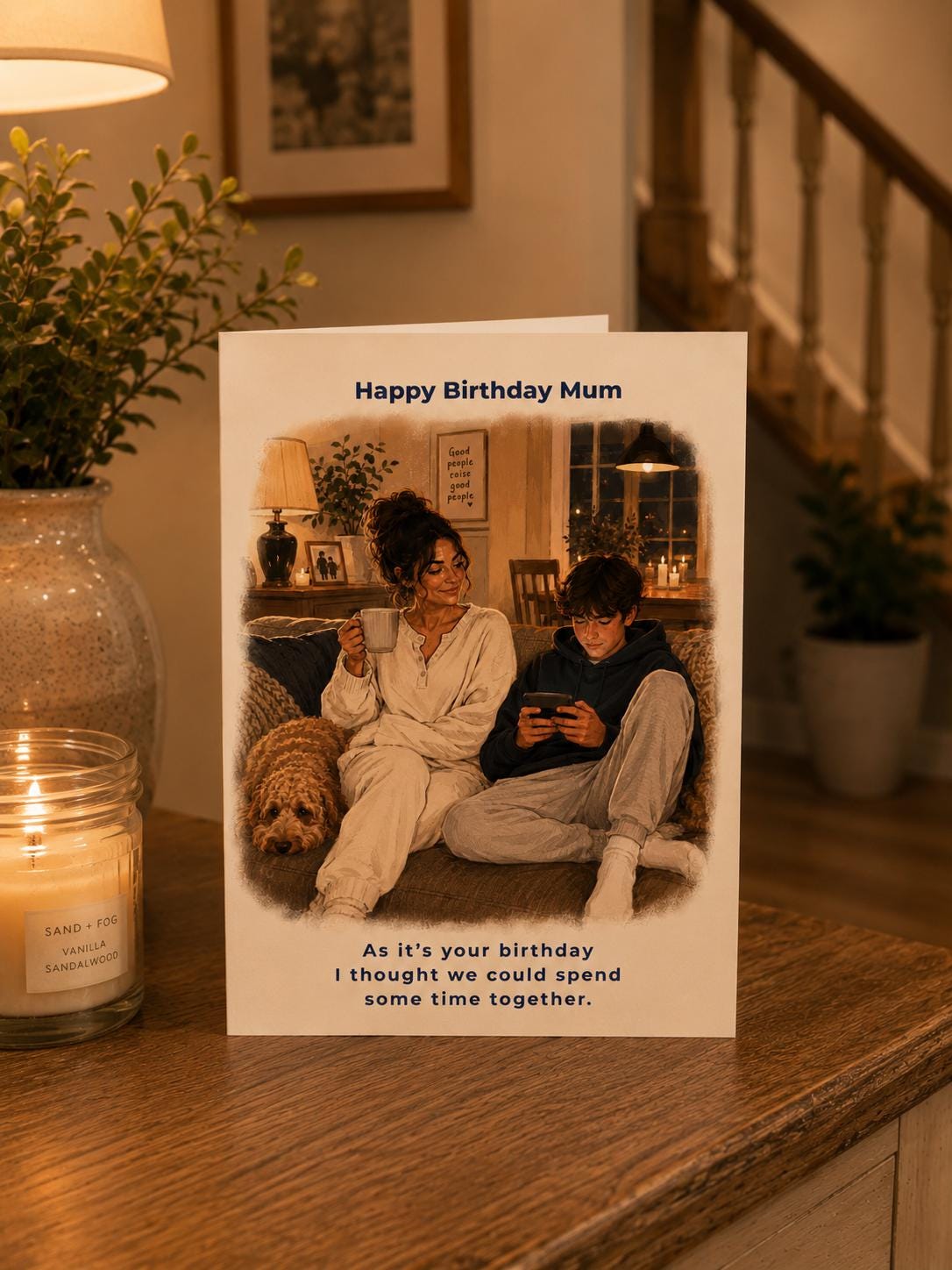 Funny Birthday Card for Mum from Son * Frankie’s World * Teen Son Humour Card * Modern Mum Birthday Card
