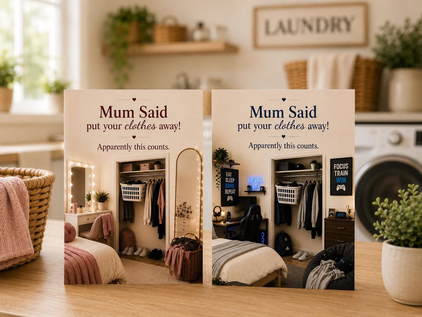 Funny Mum Birthday Card * Personalised Mum Card * Daughter or Son Version * Frankie’s World * Modern Family Humour Card