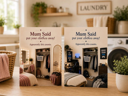 Funny Mum Birthday Card * Personalised Mum Card * Daughter or Son Version * Frankie’s World * Modern Family Humour Card