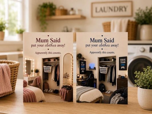 Funny Mum Birthday Card * Personalised Mum Card * Daughter or Son Version * Frankie’s World * Modern Family Humour Card