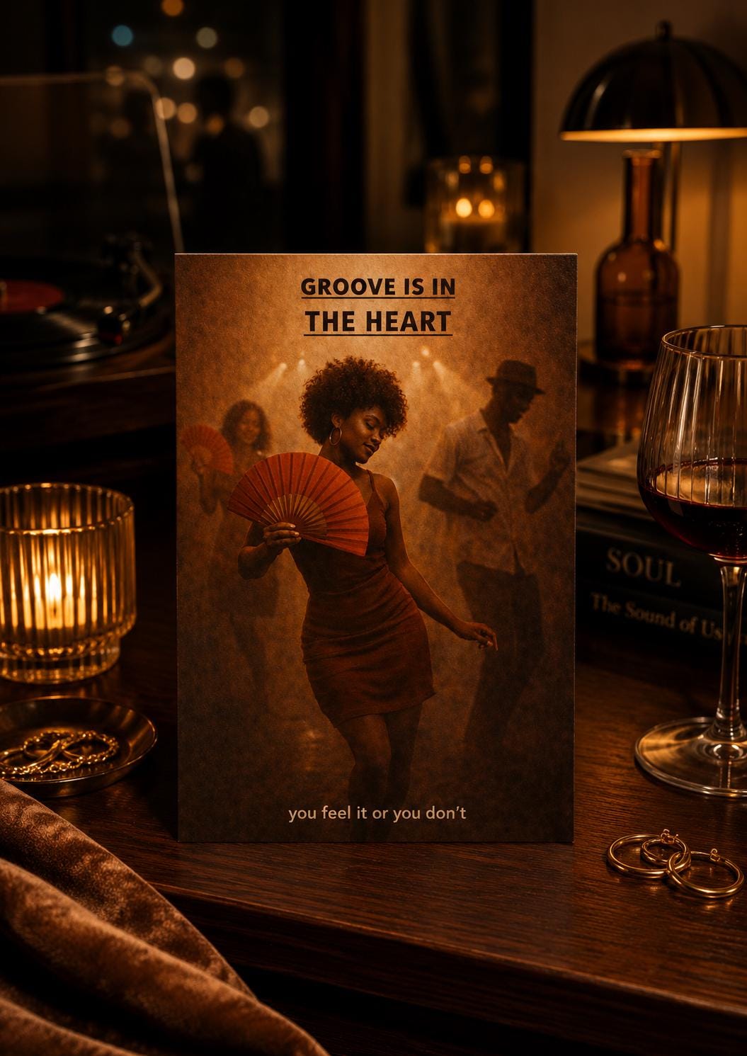 Groove Is In The Heart Card | Funk Soul Music Lover Birthday Greeting