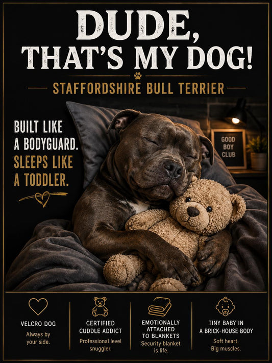 Personalised Boss Dog Card, Dude That’s My Dog, Rottweiler, German Shepherd, Doberman, Staffy, Bull