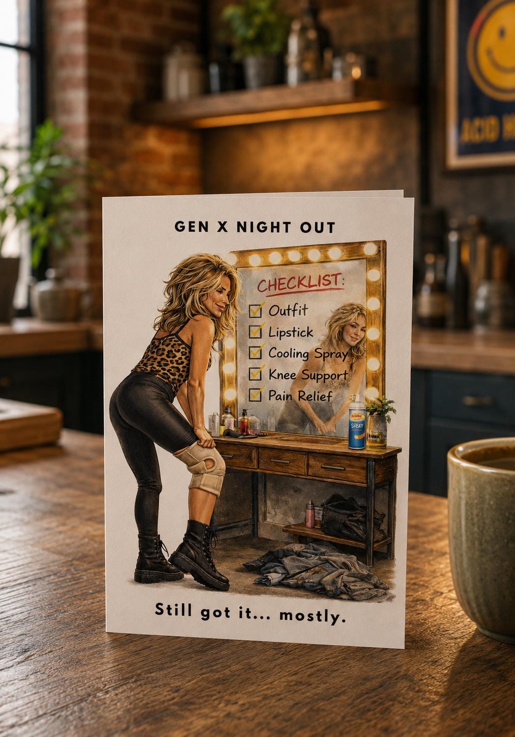 Gen X Birthday Card: Humorous Getting Old Joke, 40th 50th Birthday Greeting