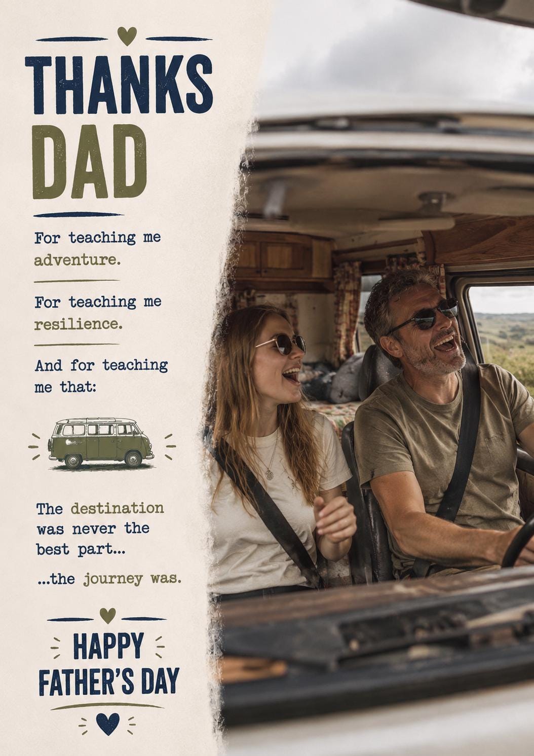 Thanks Dad Collection | Personalised Dad Card | Upload Your Photo | Fishing, Football, Golf, Rugby & Pub Designs