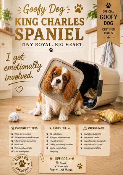 Personalised Goofy Dog Card, Snack-Time Collection, Chaos Dog Gift, Boxer, Golden Retriever, Labrador, English Bulldog, Spaniel