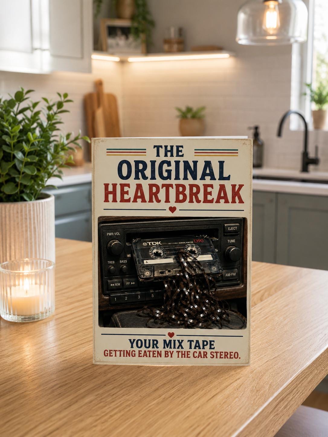Funny Mix Tape Card | Original Heartbreak Card, Gen X Nostalgia Card, 80s Birthday Card, Cassette Tape Humour