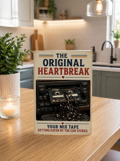 Funny Mix Tape Card | Original Heartbreak Card, Gen X Nostalgia Card, 80s Birthday Card, Cassette Tape Humour