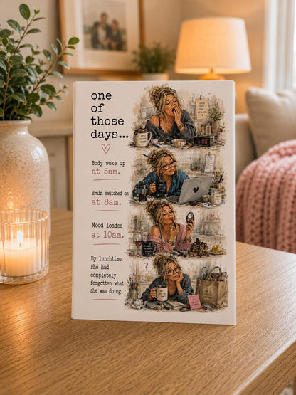 One Of Those Days Card | Funny Mum Card, Busy Mum Birthday Card, Card For Her, Family Card, Relatable Mum Life