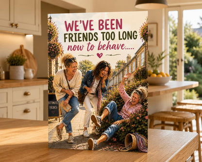 Friendship Card, Best Friend Birthday Card, Friends for Life Card, Funny Female Friendship, Funny Friendship Card, Friends for Life Card,