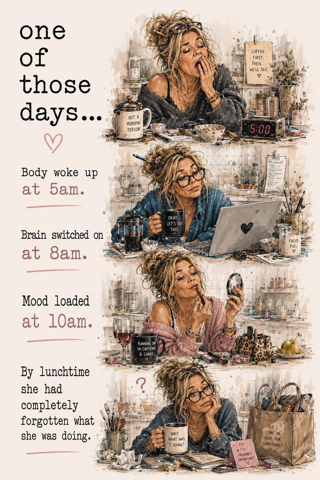 One Of Those Days Card | Funny Mum Card, Busy Mum Birthday Card, Card For Her, Family Card, Relatable Mum Life