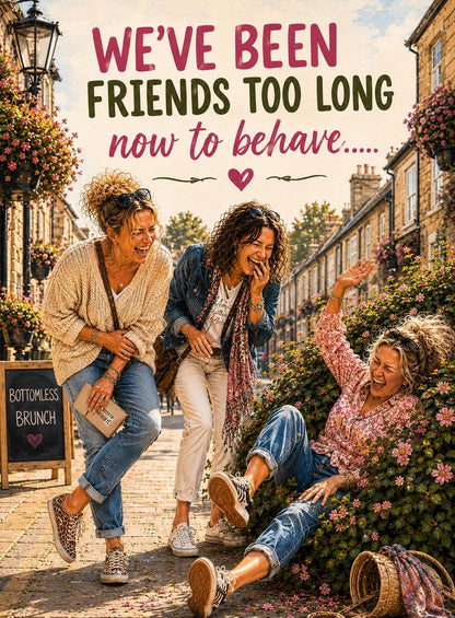 Friendship Card, Best Friend Birthday Card, Friends for Life Card, Funny Female Friendship, Funny Friendship Card, Friends for Life Card,