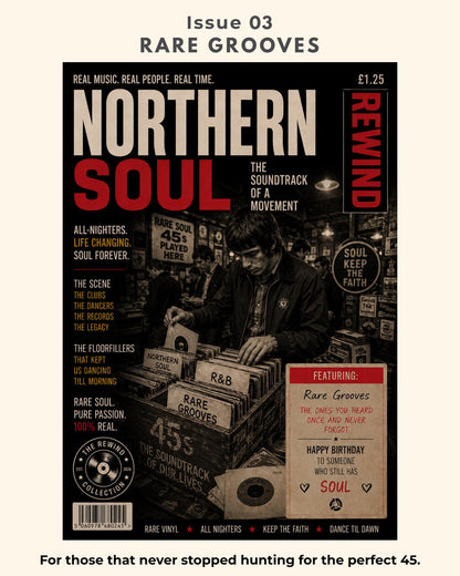 Personalised Northern Soul Card, Choose Your Rewind Cover, Our Song Birthday Card, Anniversary Gift, Keep The Faith, Music Lover Gift