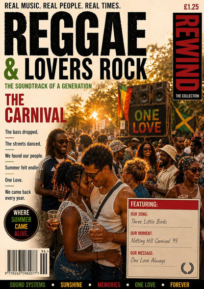 Personalised Reggae Carnival Birthday Card, Reggae Gift, Lovers Rock Birthday Card, Caribbean Music Gift, One Love Card