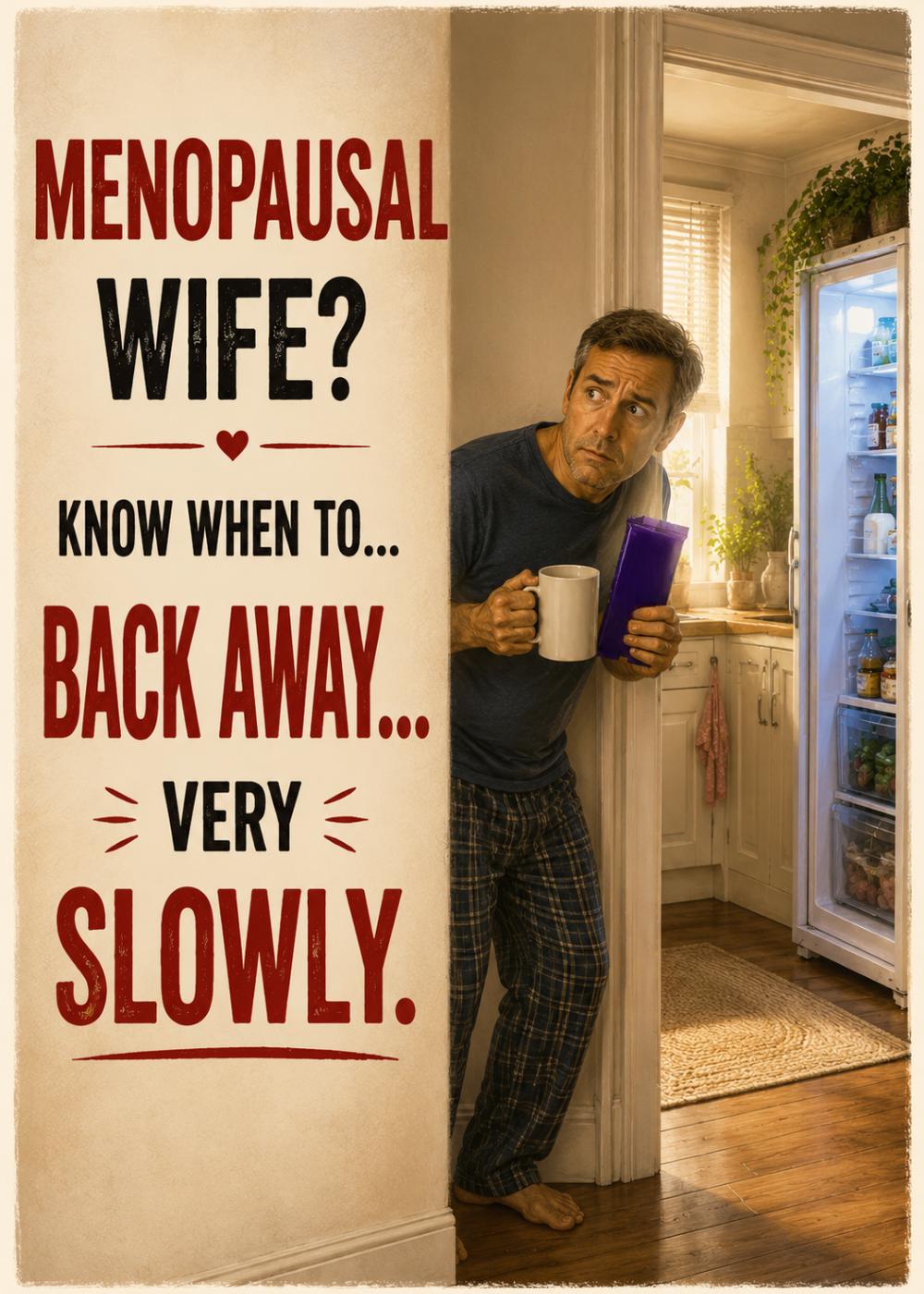 Funny Menopause Birthday Card, Having a Menopausal Wife, Funny Husband Card, Gen X Humour Card, Birthday Card for Wife, Midlife