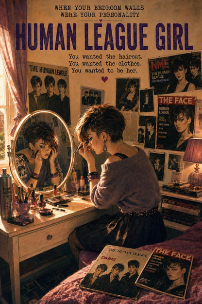 Bedroom Walls | Personalised Music Fan Card, 80s & 90s Teen Bedroom Memories, The Cure Wham Madonna Bros Take That Duran Duran