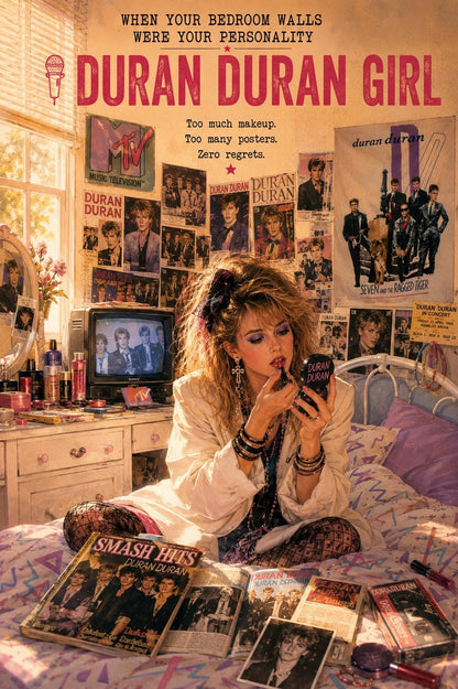 Bedroom Walls | Personalised Music Fan Card, 80s & 90s Teen Bedroom Memories, The Cure Wham Madonna Bros Take That Duran Duran