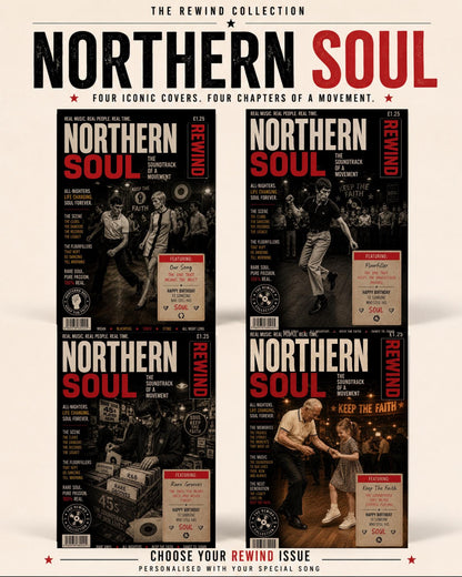 Personalised Northern Soul Record Collector Card, Rare Soul Gift, Vinyl Collector Birthday Card, 45 Record Lover Gift, Northern Soul Fan