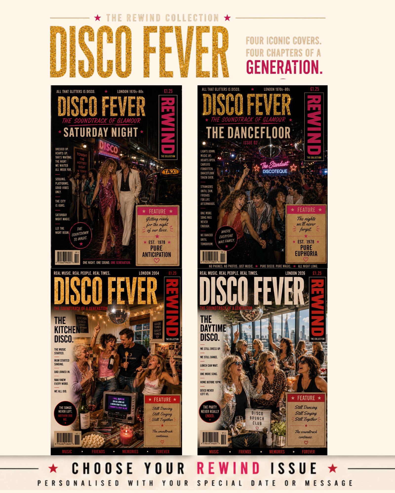 Personalised Disco Birthday Card, 70s Disco Gift, Saturday Night Disco Card, Disco Music Lover Gift, 1970s Birthday Card