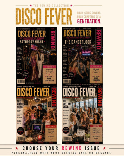Personalised Daytime Disco Birthday Card, Disco Brunch Gift, Disco Lunch Club Card, 70s & 80s Music Lover Gift, Birthday for Friends