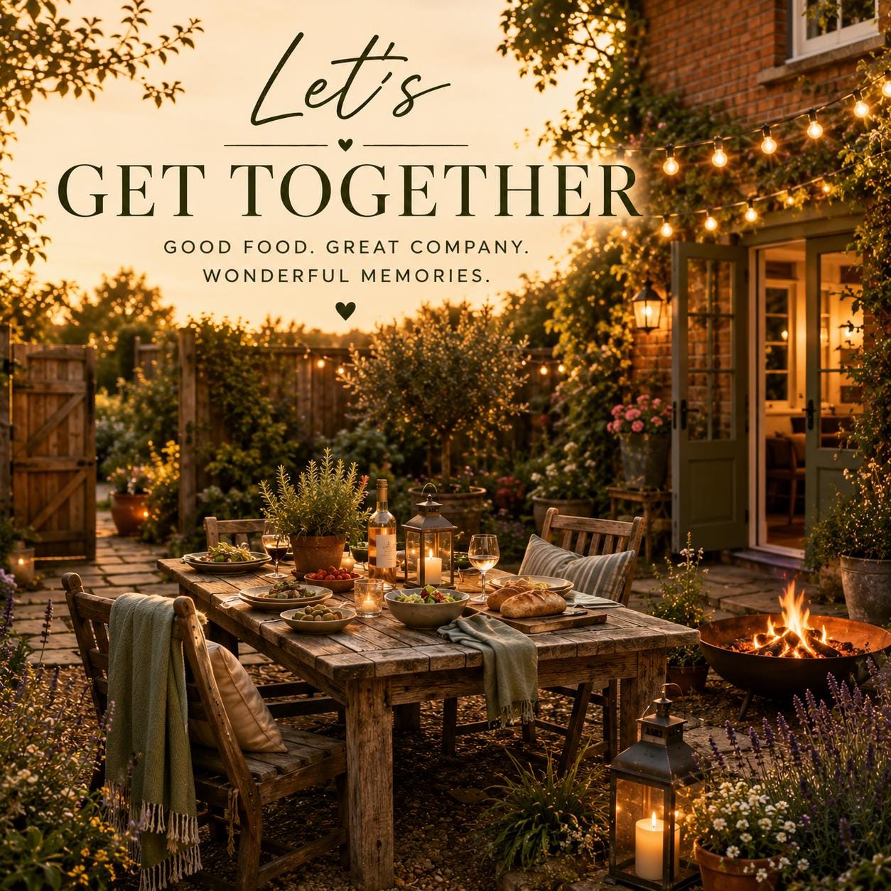 Personalised Invitations, Garden Party, Birthday, BBQ, Retirement & Celebration Invites, Choose Your Favourite Scene, Pack of 10