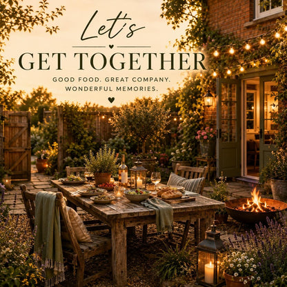 Personalised Invitations, Garden Party, Birthday, BBQ, Retirement & Celebration Invites, Choose Your Favourite Scene, Pack of 10