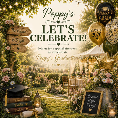 Personalised Invitations, Garden Party, Birthday, BBQ, Retirement & Celebration Invites, Choose Your Favourite Scene, Pack of 10