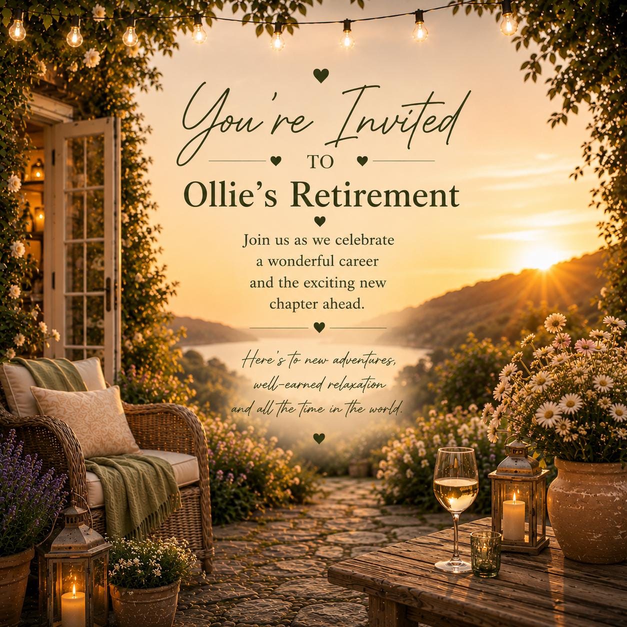Personalised Invitations, Garden Party, Birthday, BBQ, Retirement & Celebration Invites, Choose Your Favourite Scene, Pack of 10