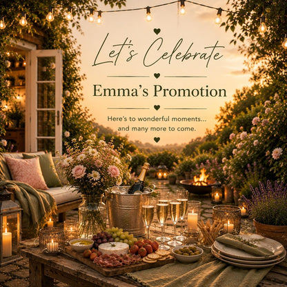 Personalised Invitations, Garden Party, Birthday, BBQ, Retirement & Celebration Invites, Choose Your Favourite Scene, Pack of 10