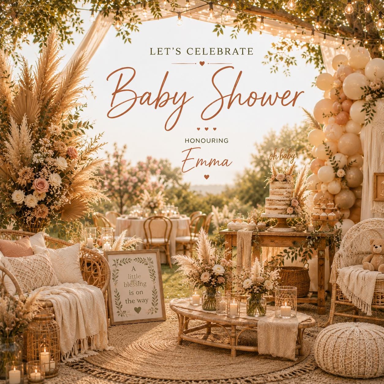Personalised Invitations, Garden Party, Birthday, BBQ, Retirement & Celebration Invites, Choose Your Favourite Scene, Pack of 10