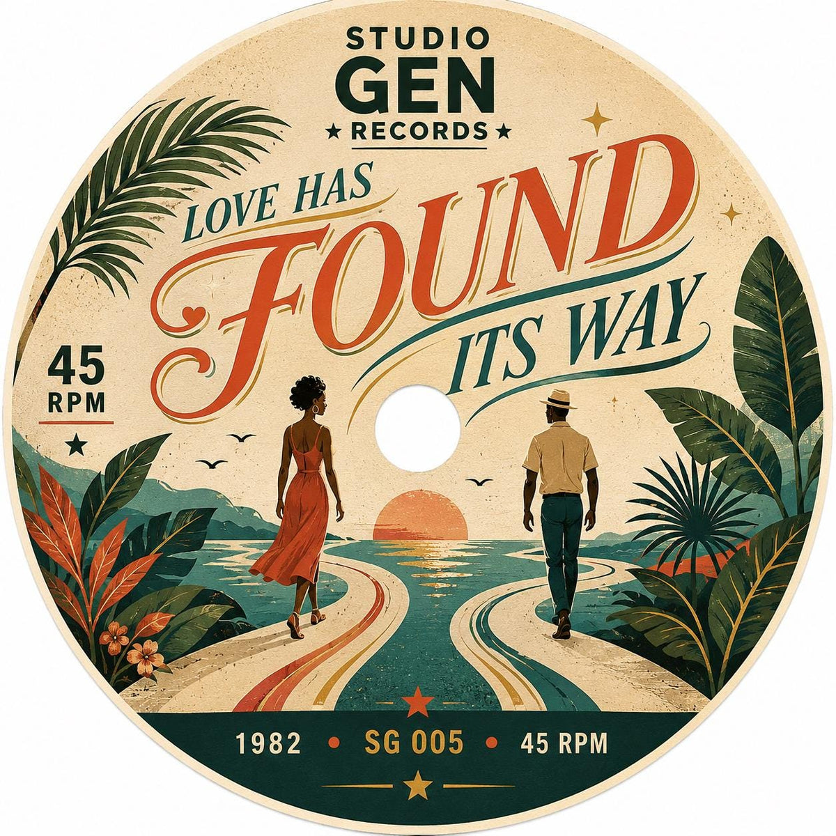 Lovers Rock & Reggae Vinyl Record Coasters, Build Your Own Set of 4, Reggae Music Gift, Retro Vinyl Coaster Set, Studio Gen Records