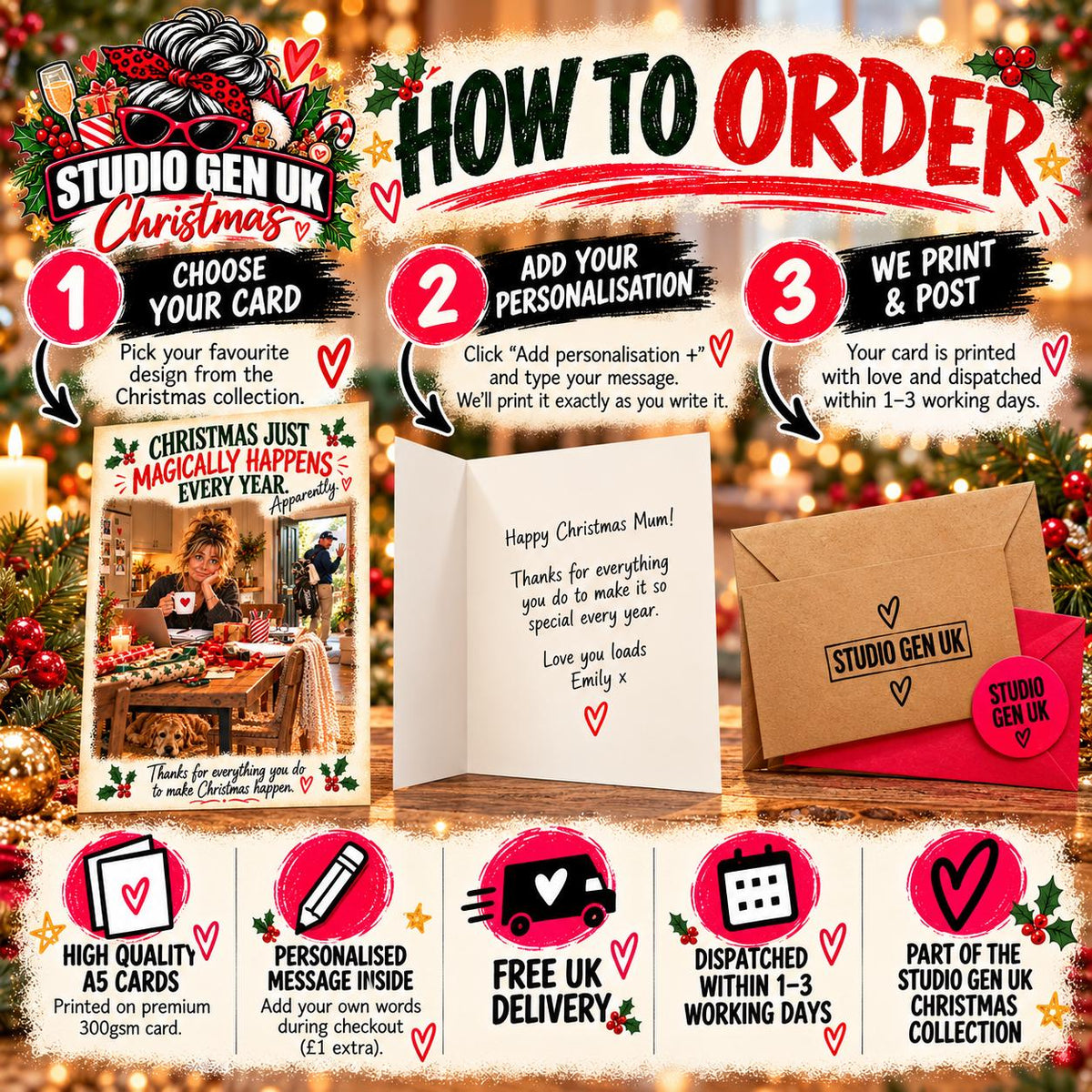 Funny Christmas Card for Mum, Elf on the Shelf Mum Card, Sweary Christmas Card, Funny Mum Xmas Card, The Fucking Elf