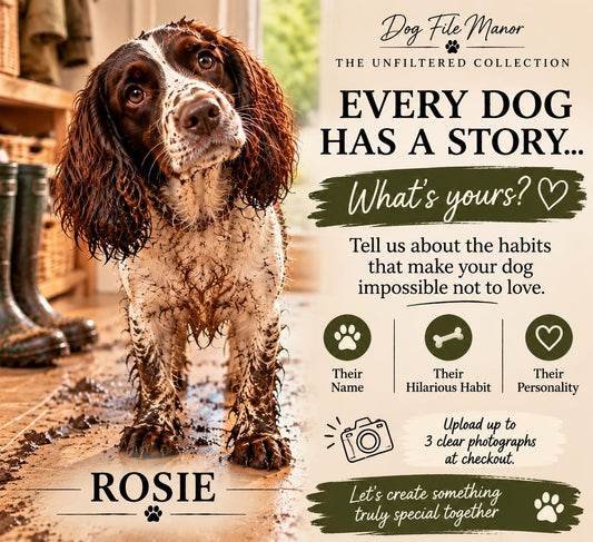 Personalised Funny Dog Portrait, Custom Pet Wall Art (A5/A4 Print)