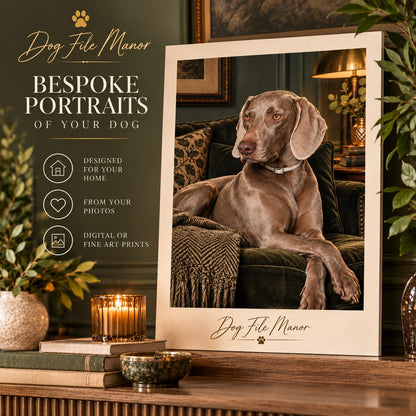 Bespoke Digital Dog Portrait, Custom Pet Artwork (JPG File)
