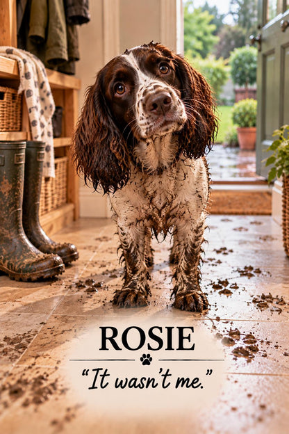 Personalised Funny Dog Portrait, Custom Digital Pet Art (JPG Download)