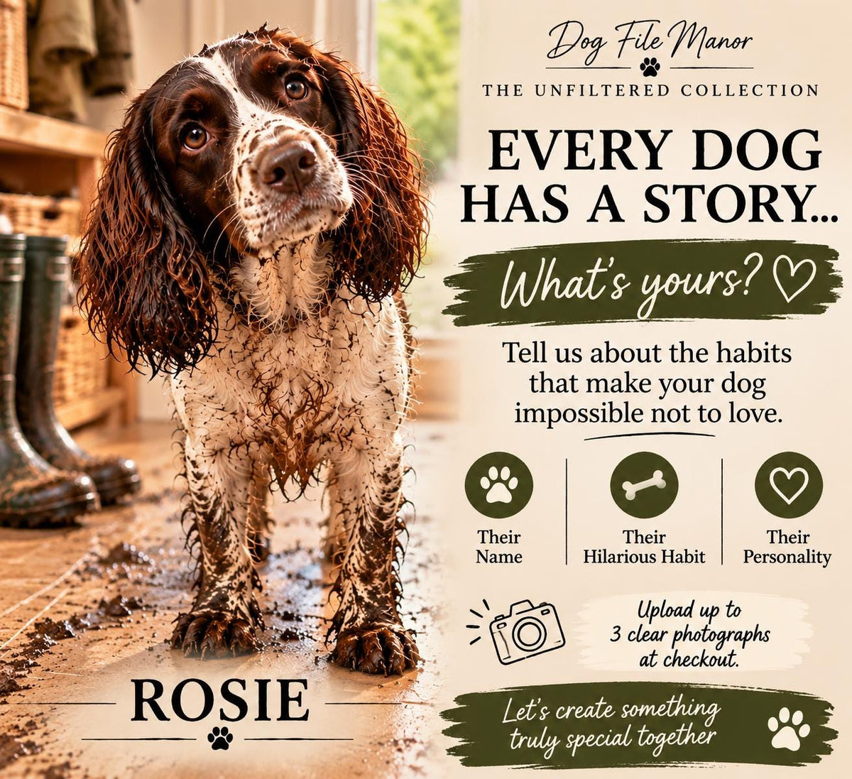 Personalised Funny Dog Portrait, Custom Digital Pet Art (JPG Download)